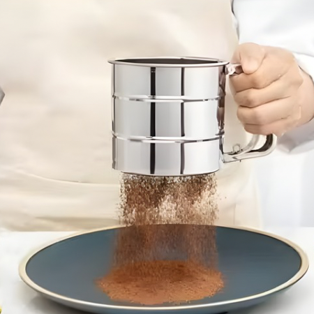 Hand Press Atta Chalni | Large Capacity | Rust-Resistant & Durable